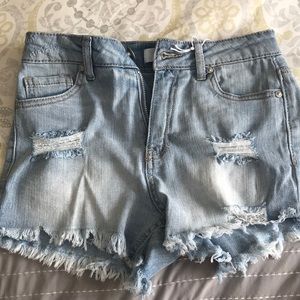 High rise shorts